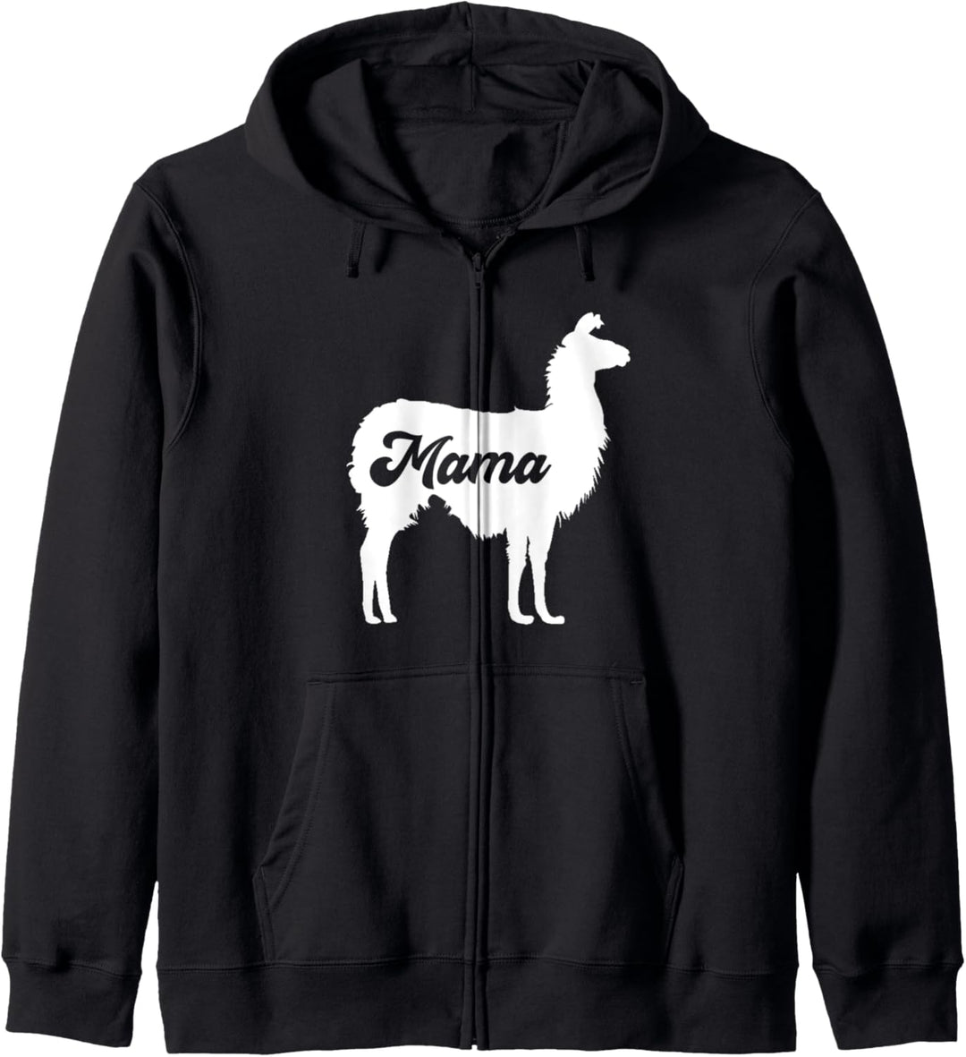 Mama Alpaka Niedliche Familie Matching Kostüm Kapuzenjacke