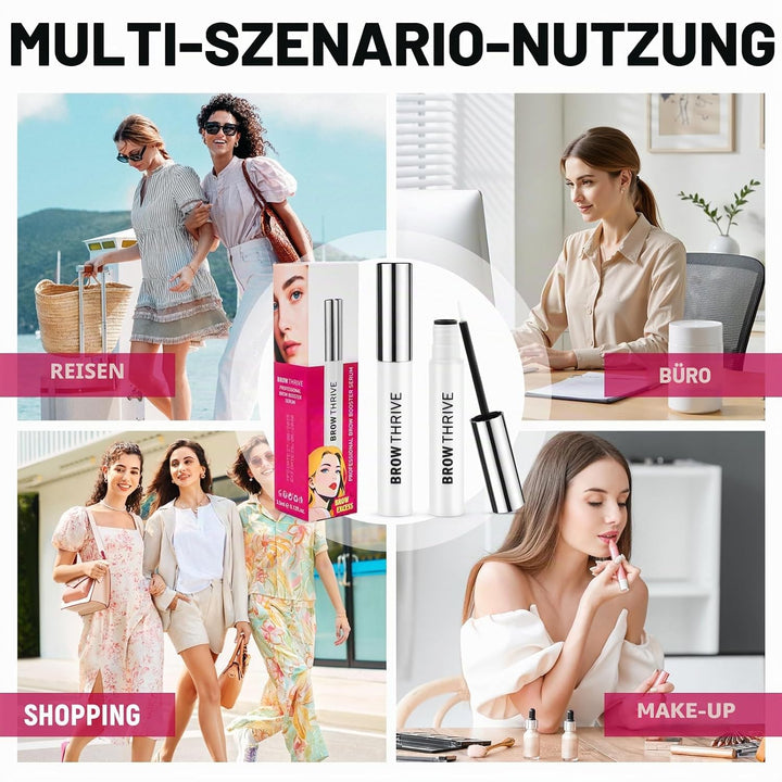 Wimpern Augenbrauen Serum, 2 Stuck Natürlich Wachstum Pflege Serum Für Dichte Lange Wimpern Und Voll