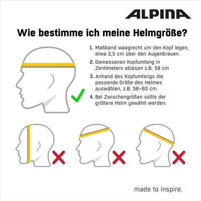 ALPINA GRUNERLOKKA - Beleuchteter, Leichter City LED Fahrradhelm Mit Kopfhörer Befestigung & Sonnens