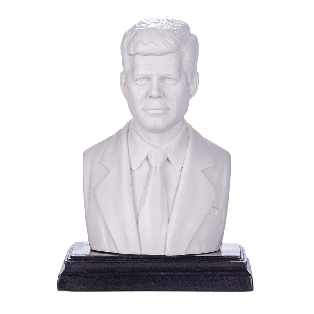 Amerikanischer Präsident John F. Kennedy marmor Büste Statue Skulptur 13,5 cm