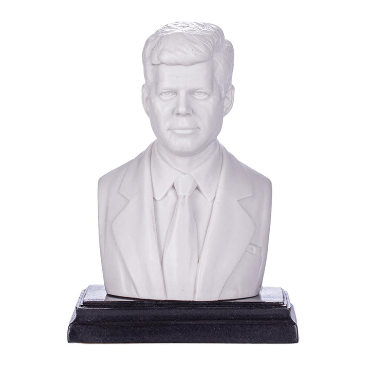 Amerikanischer Präsident John F. Kennedy marmor Büste Statue Skulptur 13,5 cm