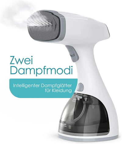 Homuserr Dampfglätter Steamer 2000W, LCD Tragbarer Dampfbügeleisen mit Dampfbürste, Schnelles Aufhei