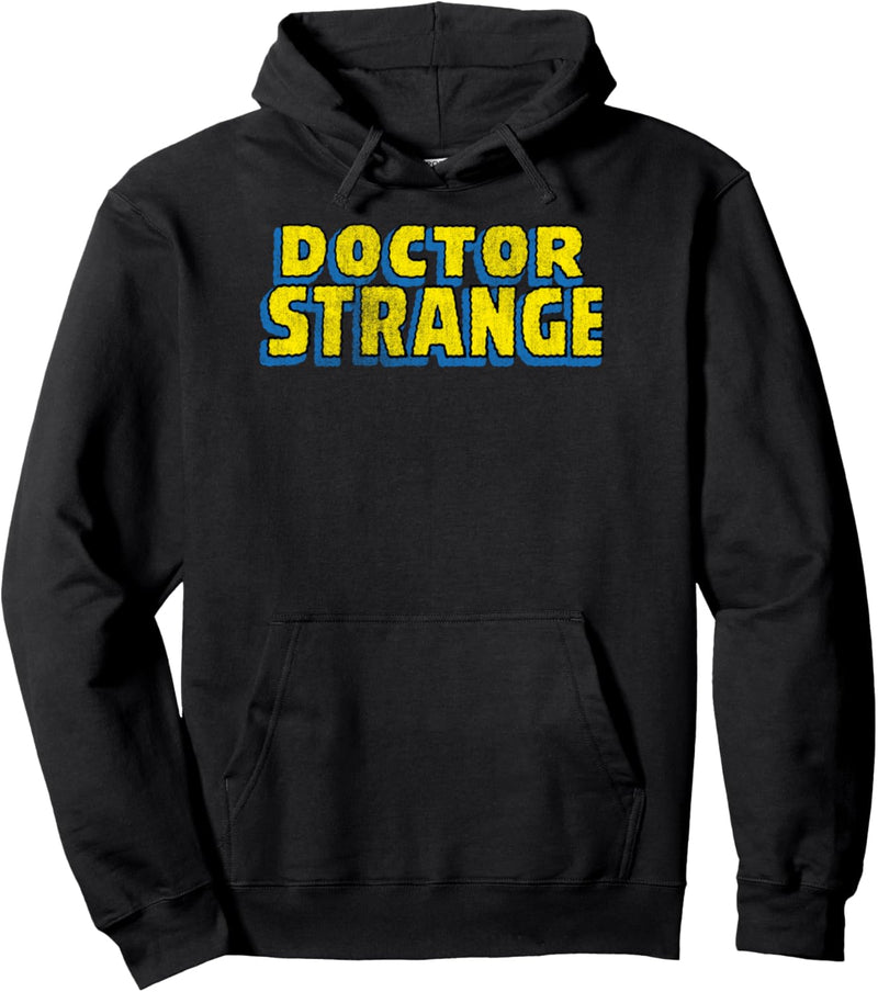 Marvel Doctor Strange Large Chest Logo Text Pullover Hoodie