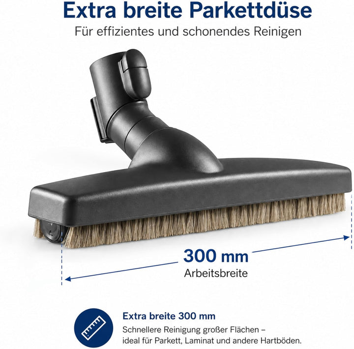 Parkettbürste Düse kompatibel mit Miele Boost CX1 35 mm Parquet Twister XL | DeClean extra breite Pa