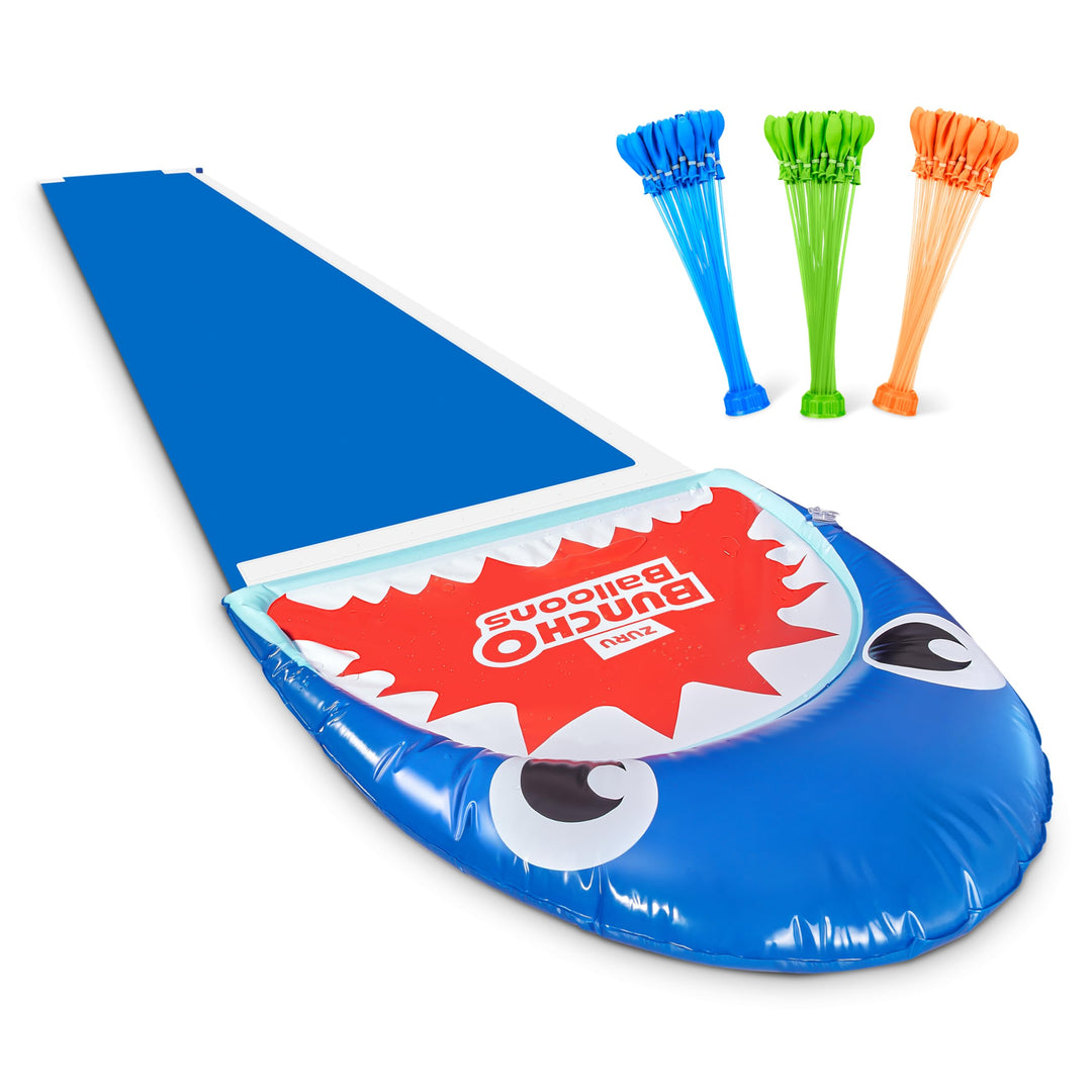 Bunch O Balloons Hai-Wasserrutsche mit 100+ schnell zu füllenden, selbstverschliessenden Wasserballo