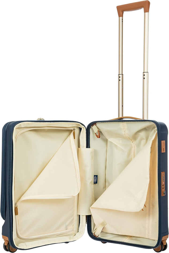 Bric's Hartschalen-Trolley Erweiterbar Kollektion Capri, Handgepäckkoffer mit 4 Rollen, Leicht und W