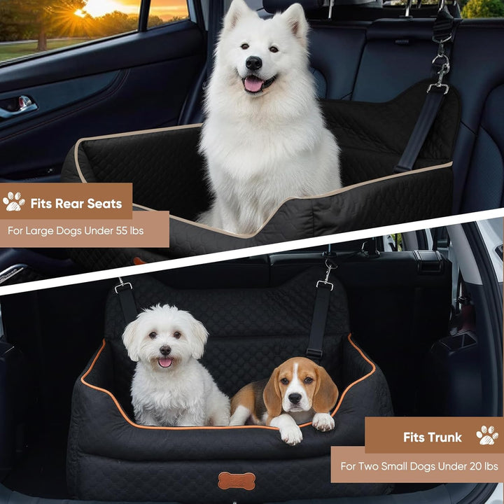 Hunde Autositz, Hunde-Autositz für Grosse/Kleine/Mittlere Hund, Hundeautositz mit Dicker Polsterung