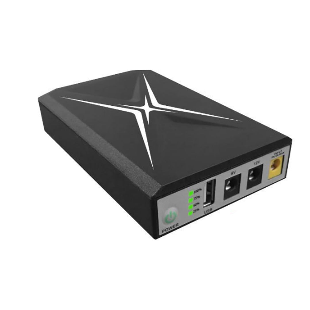 Mini-UPS-Batterie-Backup 10400 MAh, Unterbrechungsfreie Backup-Batterie-Stromversorgung 9 VDC 2 A, 5