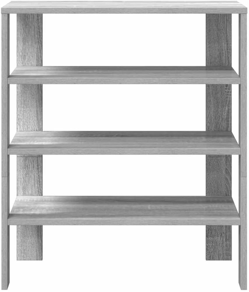 vidaXL Schuhregal Grau Sonoma 61x32x70 cm Holzwerkstoff, Schuhschrank, Schuhaufbewahrung, Schuhe Org