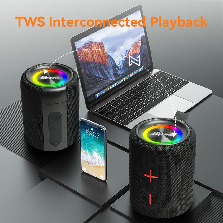 2 in 1 Magnetischer Dual Splittable Bluetooth Lautsprecher, 40W Tragbare Wireless Lautsprecher mit D
