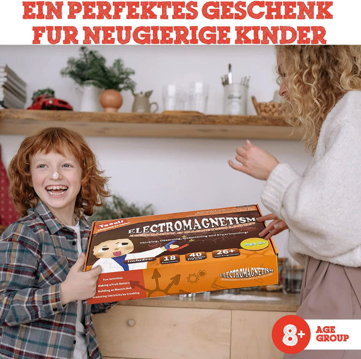 Teenii Elektrizität und Magnetismus Experimentierkasten für Kinder, STEM Wissenschaftsset mit Stromk