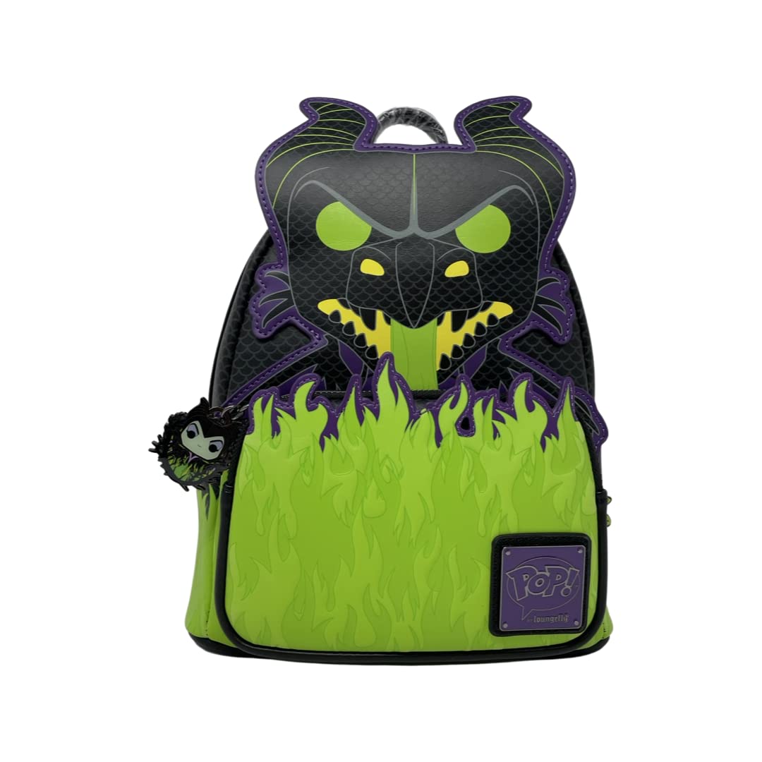 Pop by Loungefly Disney Maleficent Dragon Cosplay Rucksack, schwarz, Mini, Loungefly Mini Rucksack