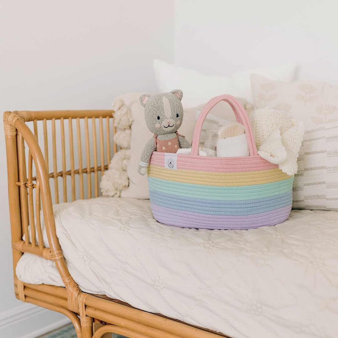 OrganiHaus Wickelkorb – Windel Organizer, Babykorb, Wickelorganiser, Windelkorb Baby, Windel Caddy,