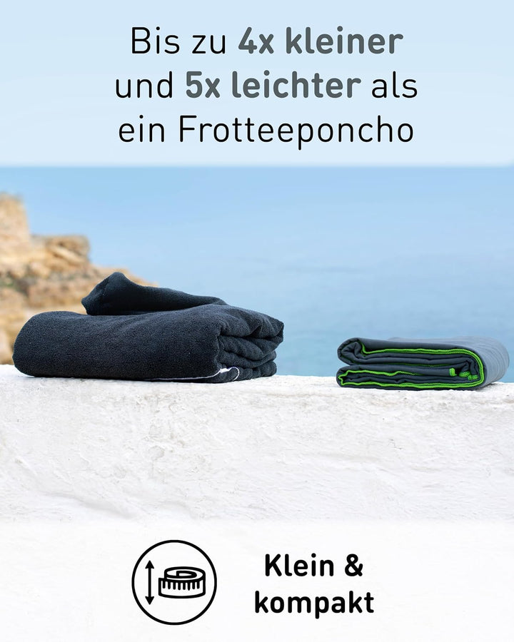 Fit-Flip Surfponcho, Umziehhilfe Damen &amp; Herren – kompakt und sehr leicht – Badeponcho, Umziehhilfe,