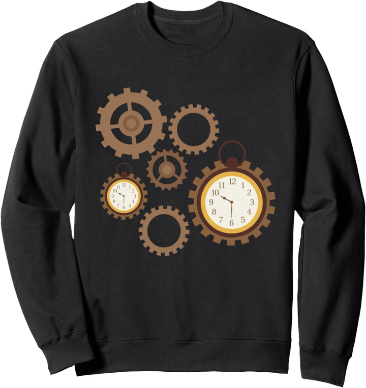 Uhrwerk Uhr Zeit Uhren Zeitlos Steampunk Zeitreise Geschenk Sweatshirt