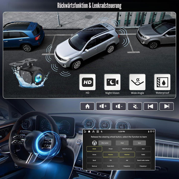 Für Suzuki Swift 2011-2017, CAMECHO 4+128G Android 15 Autoradio, 9 Zoll Radio mit Rückfahrkamera Wir