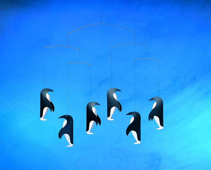 Flensted f119 Penguin Talk Mobile, Stahl, schwarz/weiss, 44x48cm ,