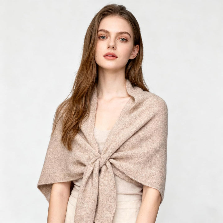 Women's Solid Color Scarf, Damen Dreieckstuch, Generisch Poncho Damen, Knitted Pashmina Shawl Wraps,