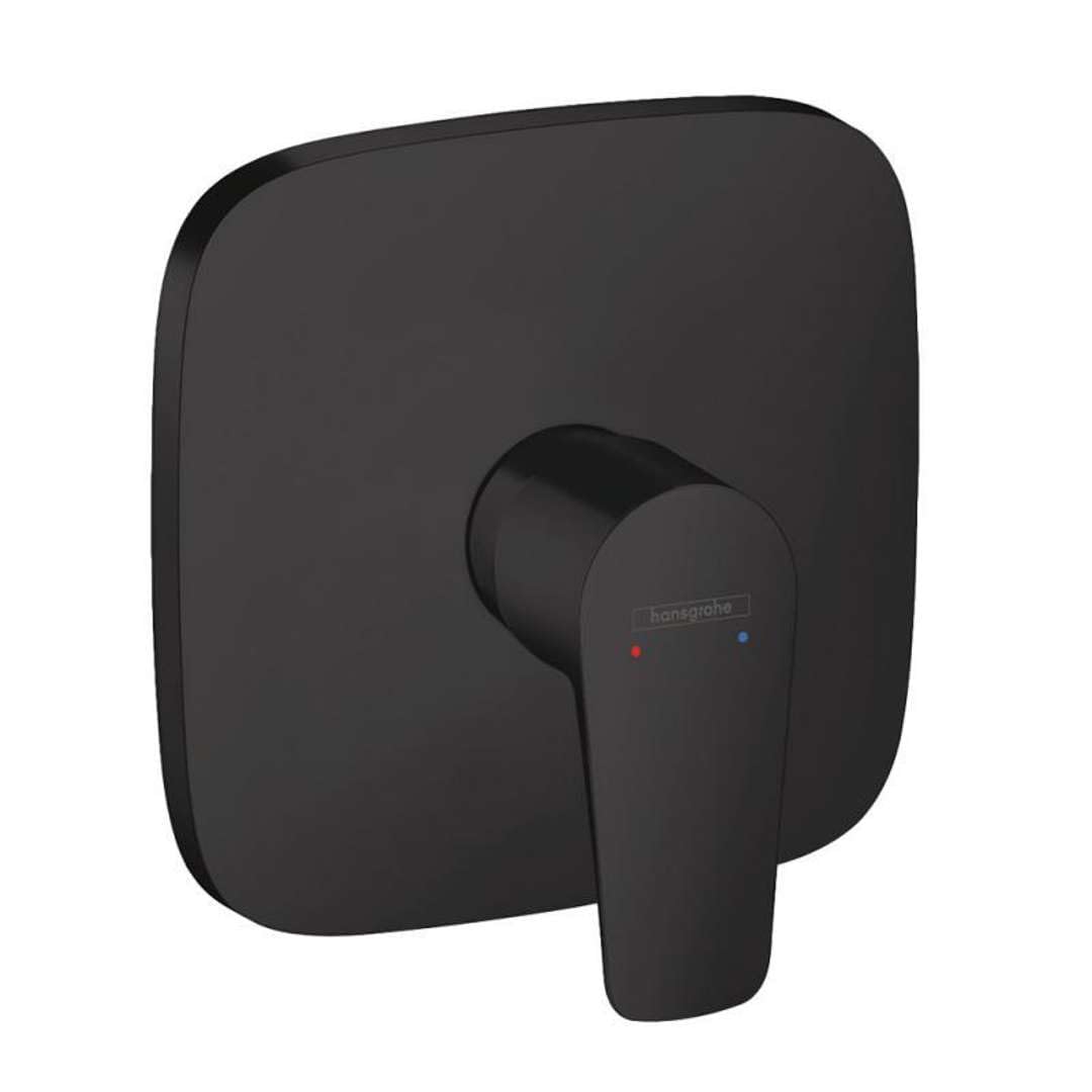 hansgrohe Duscharmatur Talis E, Unterputz Einhebel-Wannenmischer, Mattschwarz Matt-schwarz Dusche, M