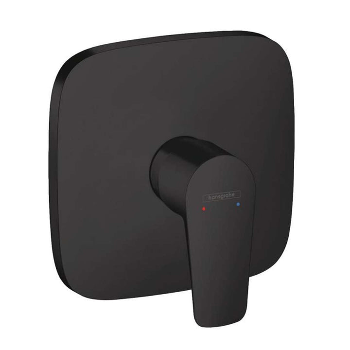 hansgrohe Duscharmatur Talis E, Unterputz Einhebel-Wannenmischer, Mattschwarz Matt-schwarz Dusche, M