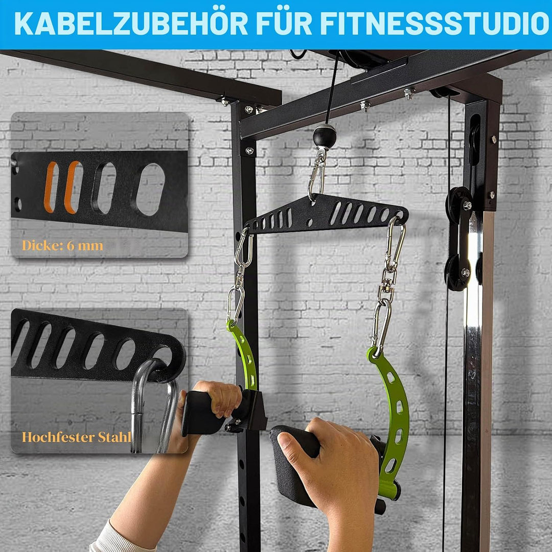 KORIKAHM Multi-Grip LAT Pull Down Bar für Home Gym Fitness, Spreizplatte LAT Pulldown Aufsätze für P