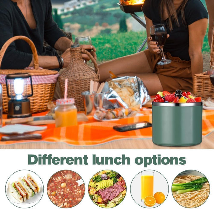 1 L Thermobehälter für Essen, Thermo Lunchbox Warmhalten Essen Edelstahl Speisebehälter Thermobehält