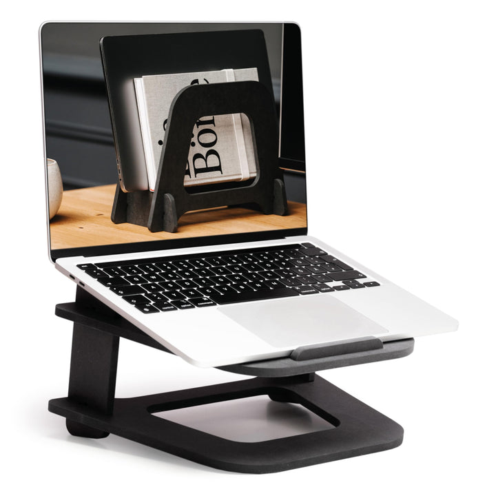 boho office® Laptop Ständer Holz - hydesk Multistand - Erhöhung für Notebook/Laptop und MacBook, Lap