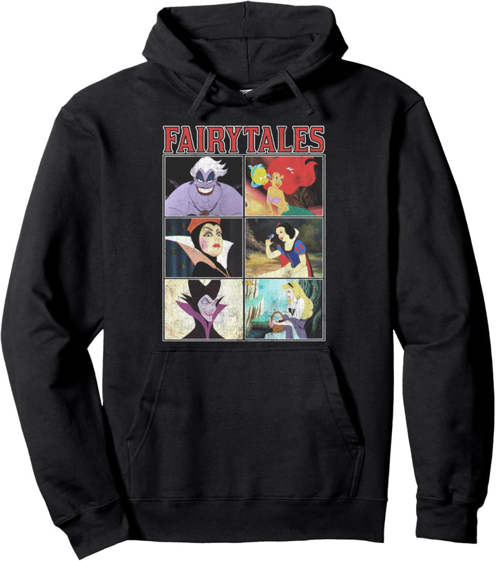 Disney Princess Villain And Princess Fairytales Panels Pullover Hoodie