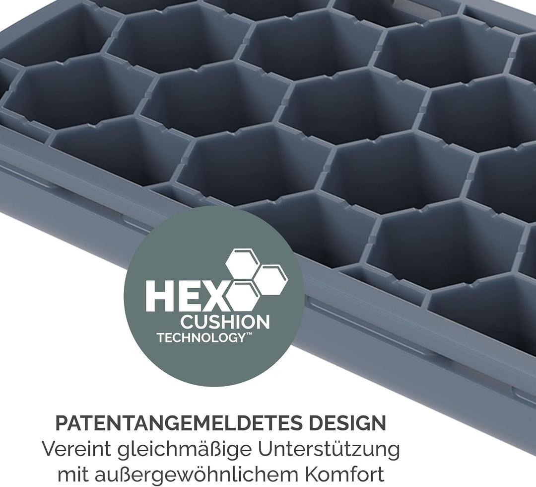 Fellowes Breyta Mauspad mit Handgelenkauflage – Marine, mit HEX Cushion Technology Silikonpolster, r