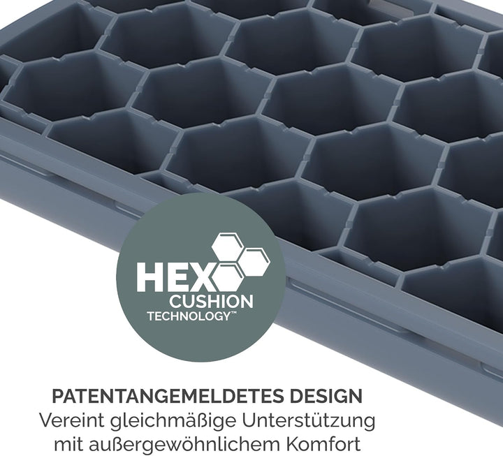 Fellowes Breyta Mauspad mit Handgelenkauflage – Marine, mit HEX Cushion Technology Silikonpolster, r