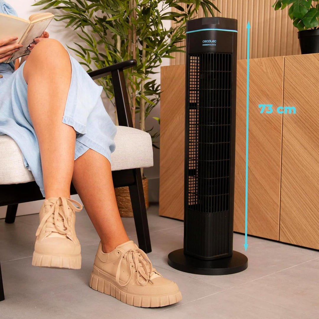 Cecotec Turmventilator EnergySilence 690 Skyline, 50 W DC Motor, Durchmesser 73 cm, 3 Geschwindigkei