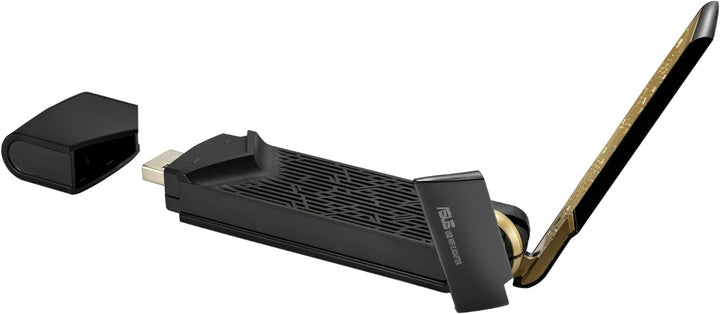 ASUS USB-AX56 Dual-Band AX1800 USB-WLAN-Adapter (WiFi 6, externe Antenne, WPA3-Security, Plug-and-Pl
