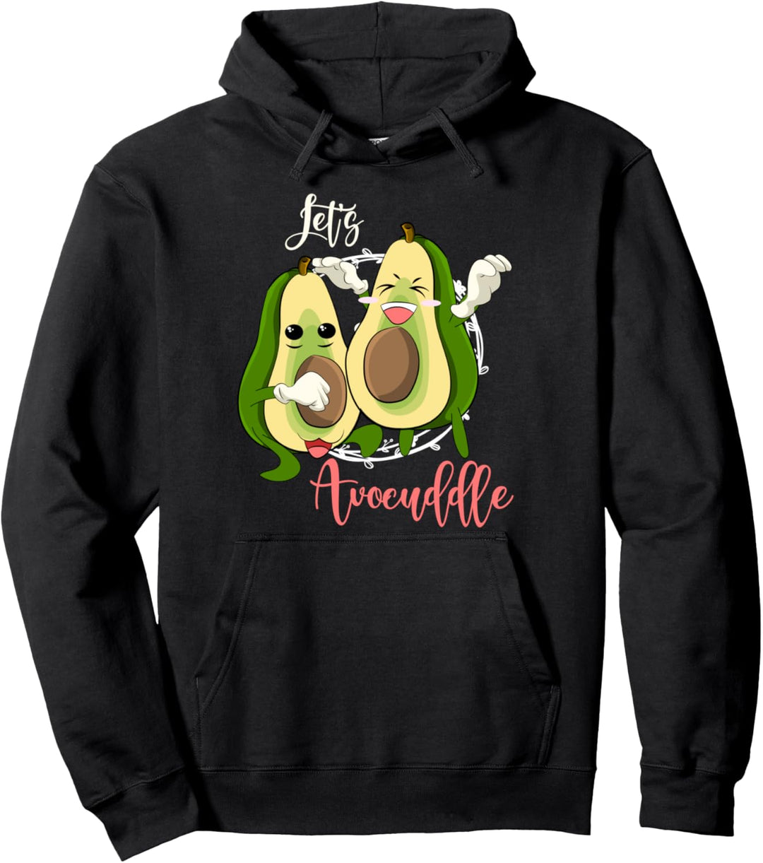 Lets Avocuddle Veganer Vegetarier Lifestyle Lustiges Avocado Pullover Hoodie