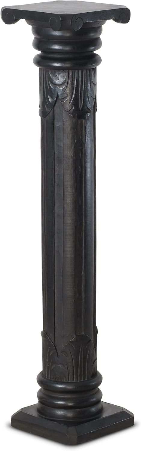 livasia Säule aus Albiziaholz, dekorative balinesische Holzsäule, Blumenpodest aus Indonesien, Handa