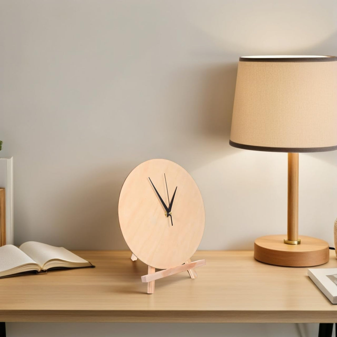 TOYANDONA 1 Set unfertiger Uhrenrohling aus Holz: DIY-Uhrengesicht – 30,5 cm rundes Zifferblatt mit