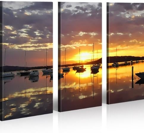 islandburner Bild Bilder auf Leinwand Segeln Segelboot Meer XXL Poster Leinwandbild Wandbild Dekoart