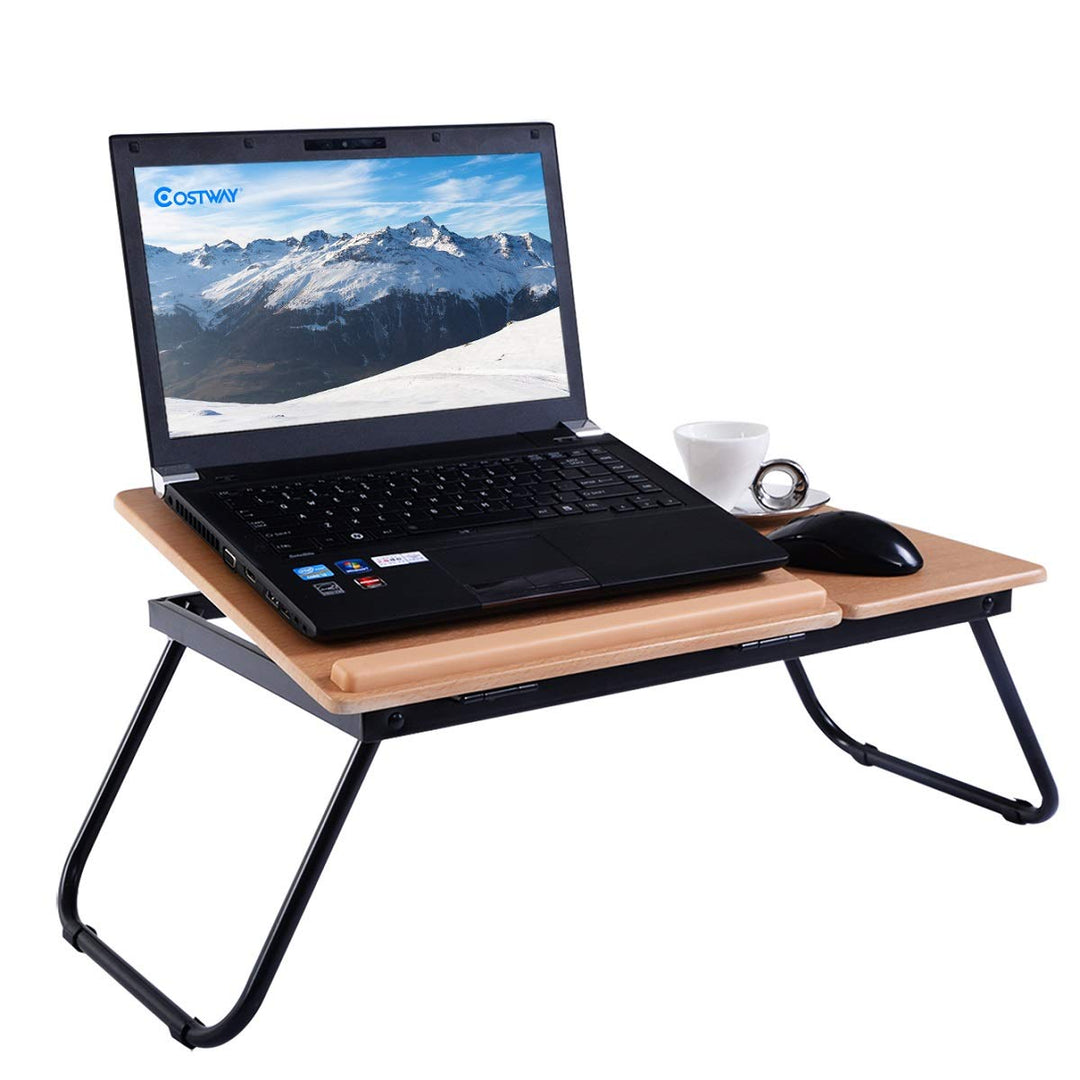 COSTWAY Laptoptisch Betttisch Notebooktisch Betttablett  Arbeitstisch Tisch faltbar Lapdecks