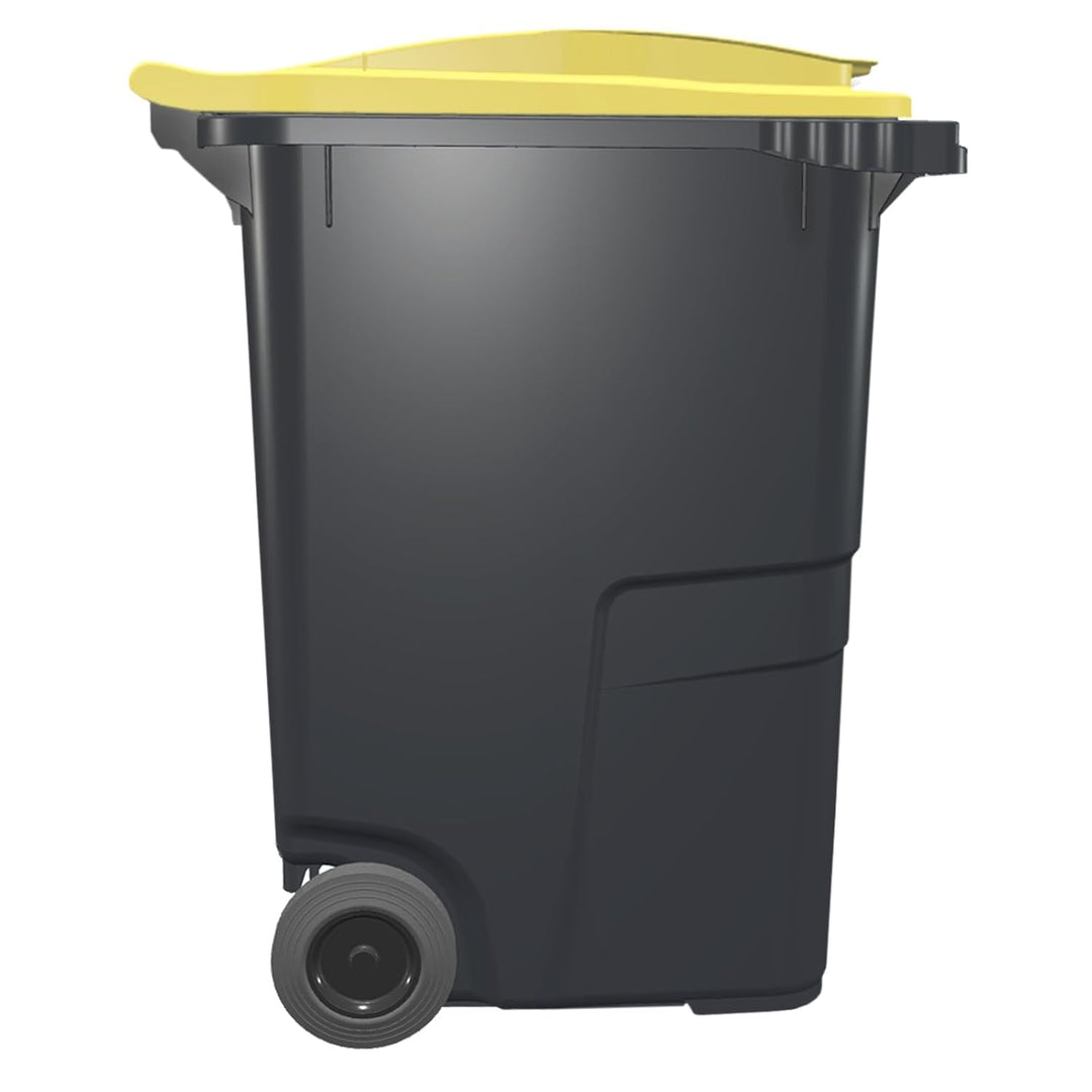 Sulo CITYBAC CLASSIC Mülltonne 360L Grau mit gelben Deckel Grau Gelb, Grau Gelb