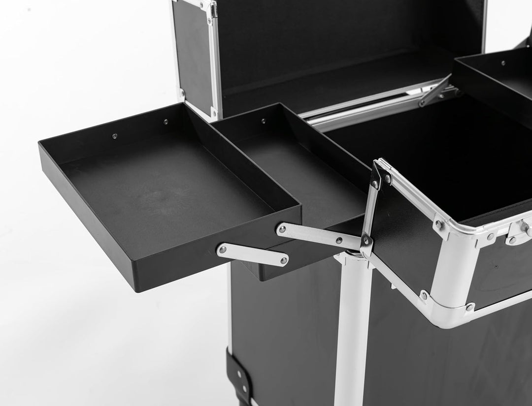 Kosmetikkoffer Trolley, 34 * 24 * 41cm Reisen Friseurkoffer Gross Schminkkoffer für Visagisten, Hair