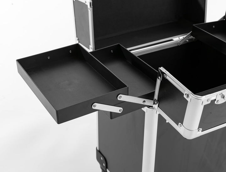 Kosmetikkoffer Trolley, 34 * 24 * 41cm Reisen Friseurkoffer Gross Schminkkoffer für Visagisten, Hair