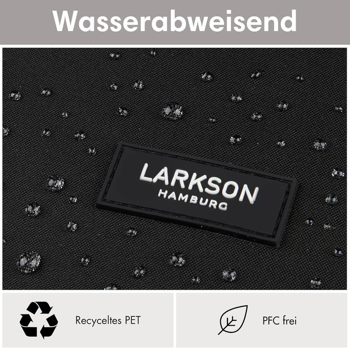 LARKSON Rucksack Damen & Herren - Tammo - Rolltop Daypack für Arbeit Uni Fahrrad - Backpack mit 16 Z