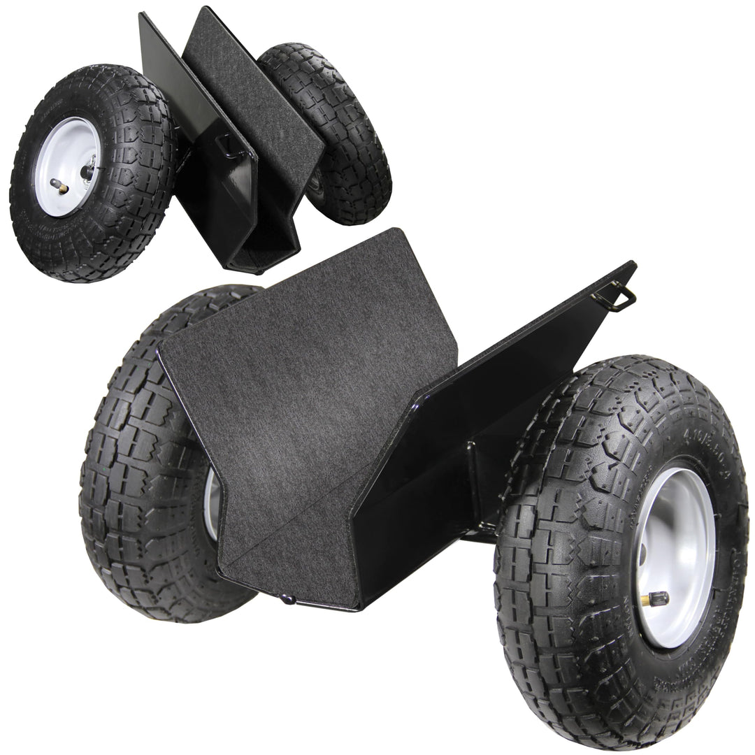 Plattenroller Plattenwagen mit Handgriff, 275kg Tragkraft, klappbar, Klemmwagen für Türen, Holz und-