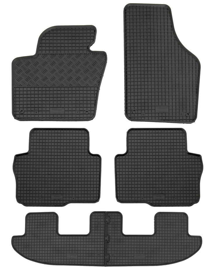 Gummi Fussmatten Set, 6teilig, Gummifussmatten Gummimatten Matten