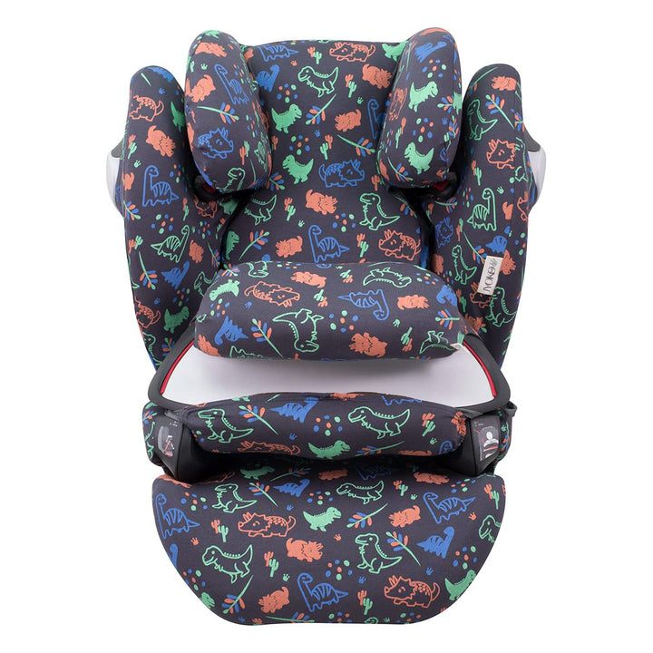 JYOKO Kids Bezug für Autositz kompatibel mit Cybex Pallas M (Happy dino), Happy dino