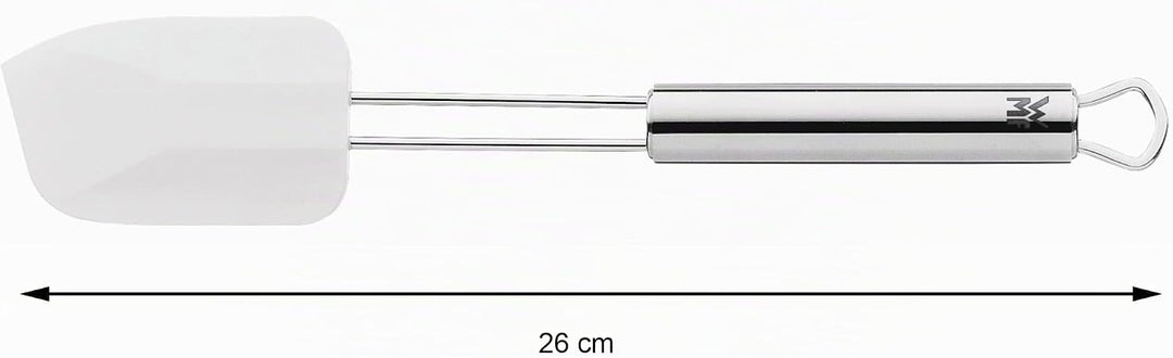 WMF Profi Plus Teigschaber 26 x 5,5 cm, Cromargan Edelstahl teilmattiert, Silikon, spülmaschinengeei