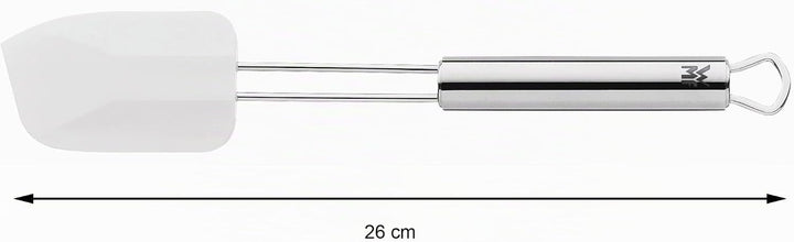 WMF Profi Plus Teigschaber 26 x 5,5 cm, Cromargan Edelstahl teilmattiert, Silikon, spülmaschinengeei