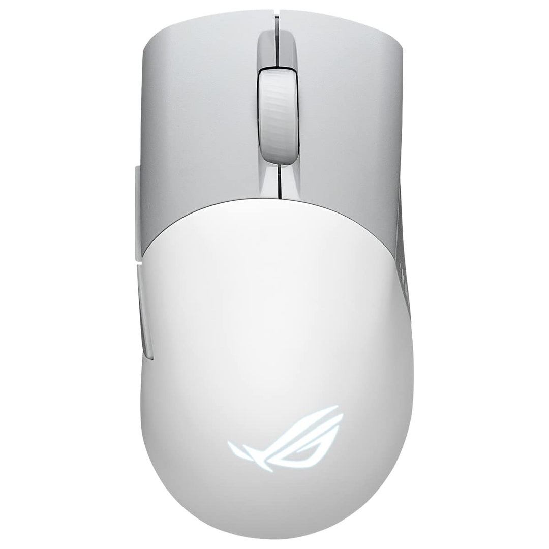 ASUS ROG Keris Wireless AimPoint White RGB Gaming Maus (optischer ROG AimPoint-Sensor, 36.000 DPI, R