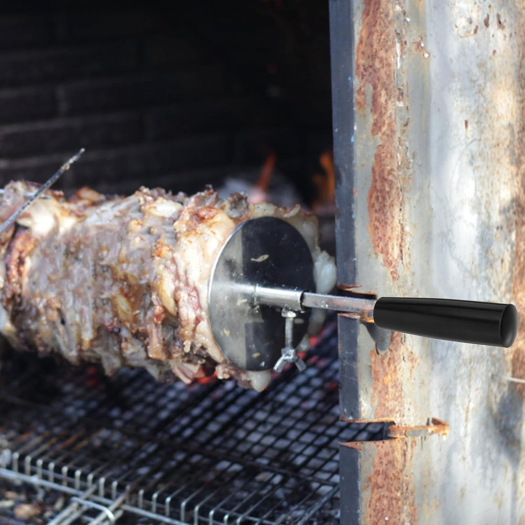 Hitzebeständiger Bakelit Drehgriff mit Kupferkerngewinde M6*100 Ersatzgriff für Grillgabel und Ofenz