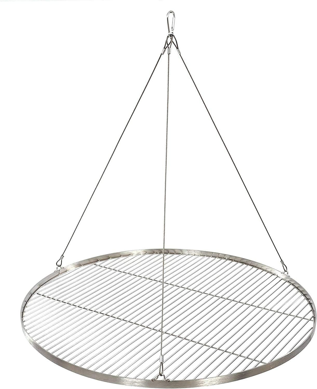 80 cm Grillrost Edelstahl für Schwenkgrill 3 Bein BBQ Grill Rost mit Seil neu