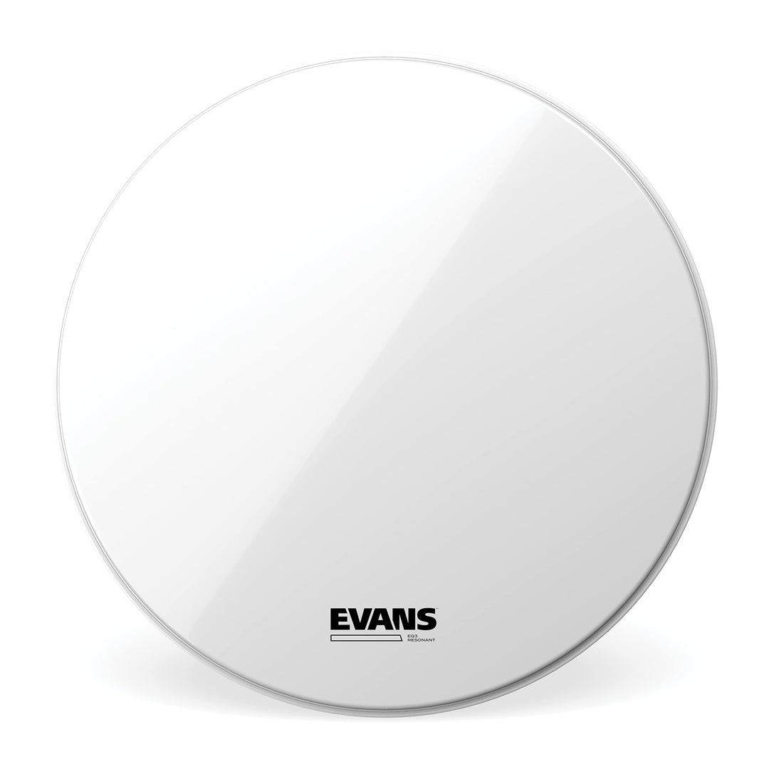 Evans BD20RSW-NP EQ3 Resonanzfell Bassdrum 50,8 cm (20 Zoll) ohne Loch weiss 20 inch Smooth White, 2